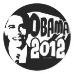 B&W Re-Elect Obama 2012 Gear stickers