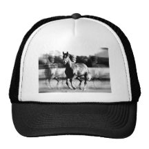B&W Running Horse Hat