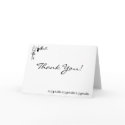B&W Wedding Thank You Card