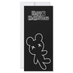 B&W Wee Dead Teddy Rack Card