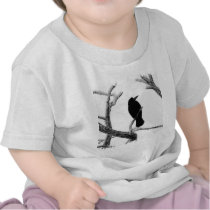 B&W Winter Raven Edgar Allan Poe