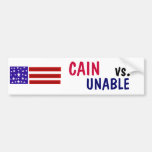 BA- Cain Vs. Unable Bumper Sticker
