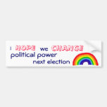 BA- Hope and Change Satire Sticker Bumper Sticker