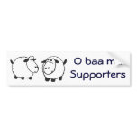 BA - Sheep Obama supporters sticker