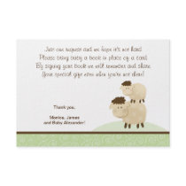 Baa Baa Sheep (Green colour) RSVP Enclosure Cards Custom Announcements