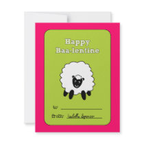 Baa-lentine Kids Valentine Card
