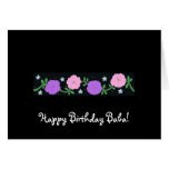Baba de joyeux anniversaire ! carte de vœux