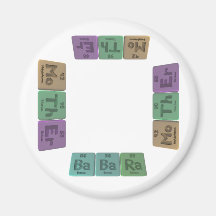 Babara as Barium Barium Radium Fridge Magnet
