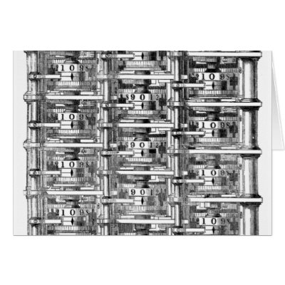 Babbage Difference Engine Cards by JaZilla