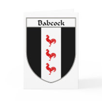Babcock Coat of Arms/Family Crest Card