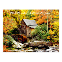 Babcock State Park Grist Mill Postcards