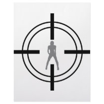 babe in bull´s eye icon custom letterhead