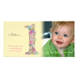 Babies 1st Birthday Thank You Photo Card