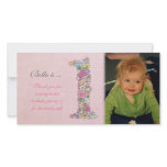 Babies 1st Birthday Thank You Photo Card