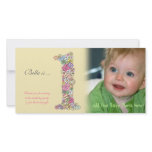 Babies 1st Birthday Thank You Photo Card