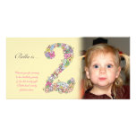 Babies 2nd Birthday Thank You Photo Card