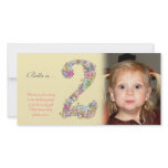 Babies 2nd Birthday Thank You Photo Card