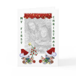 Babies Baby First Christmas Photo Card