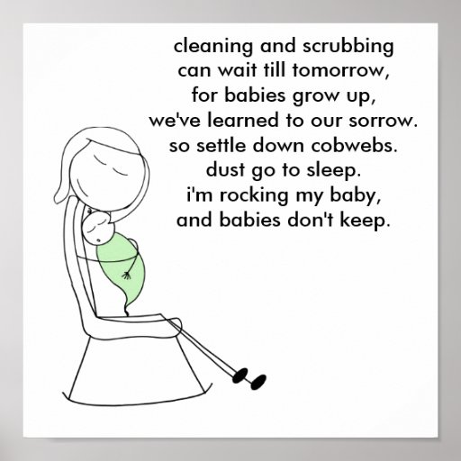 Babies Don't Keep, Mommy, Green Print