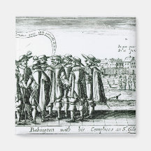 Babington with his Complices in St. Giles Refrigerator Magnet