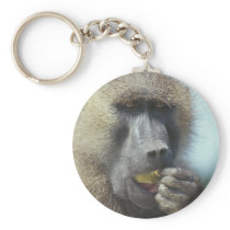 Baboon Eating keychains
