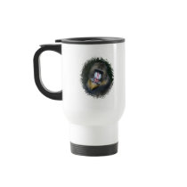 Baboon Face Plastic Travel Mug