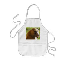 Baboon Face Showing Teeth Apron