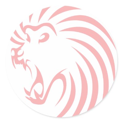 Baboon in Swish Drawing Style Round Sticker by graphicdesigner