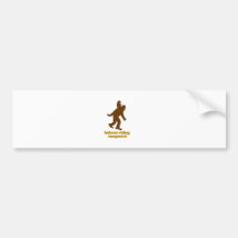 Baboon Riding Sasquatch Bumper Stickers