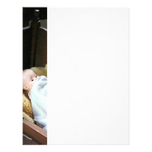 Babt Doll in Cradle Personalized Letterhead