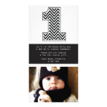 Baby 1st Birthday Number 1 Thank You Photo Card photo cards