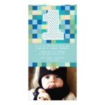 Baby 1st Birthday Thank You Photo Card Note