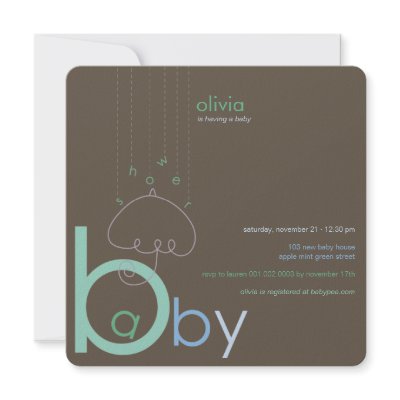 Baby "a" in B Boy Blue Cute Baby Shower Invitation by fatfatin_box