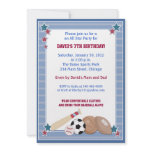 BABY ALL STARS Sports BIRTHDAY Invitation