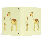 Baby and Adult Giraffe. Vinyl Binders