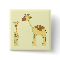 Baby and Adult Giraffe. Pins