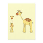 Baby and Adult Giraffe. Post Cards
