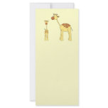 Baby and Adult Giraffe. Rack Cards