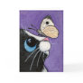Baby and the Large White - Cat Art Greeting Card