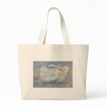 Baby Angel Wings Sleeping in God's Hand Tote Bag