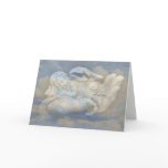 Baby Angel Wings Sleeping in God's Hand Greeting Cards
