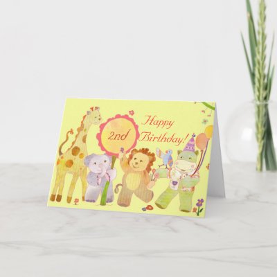 Baby Animals: Birthday Card for Children by daphne1024