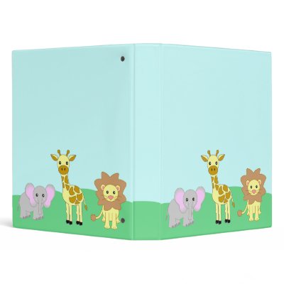 Baby Animals Scrapbook / School Binder by JKLDesigns