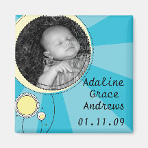 Baby Announcement Fridge Magnet