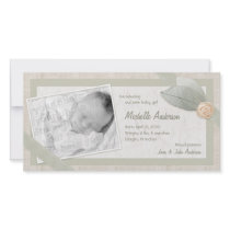 Baby Announcement Personalized photo card