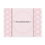 Baby Announcement - Pink Circles Postcard