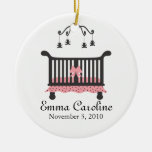 Baby Announcement with Birth Date Christmas Ornaments