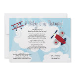 BABY AVIATOR Airplane 5x7 Baby Shower Invitation