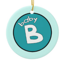 "Baby B" Personalized Ornament for Multiples ornaments