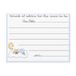 Baby - Baby Shower Advice cards postcards